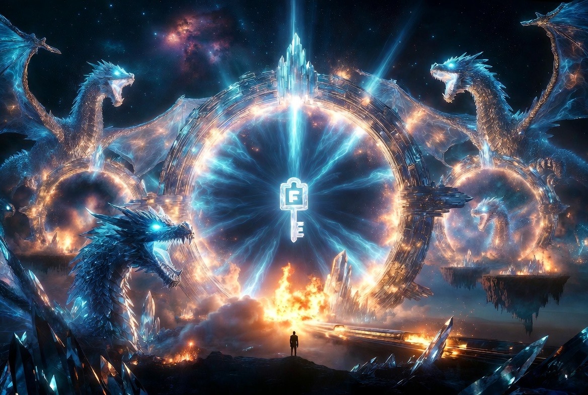 The key in the great ring gate, dragons at the threshold