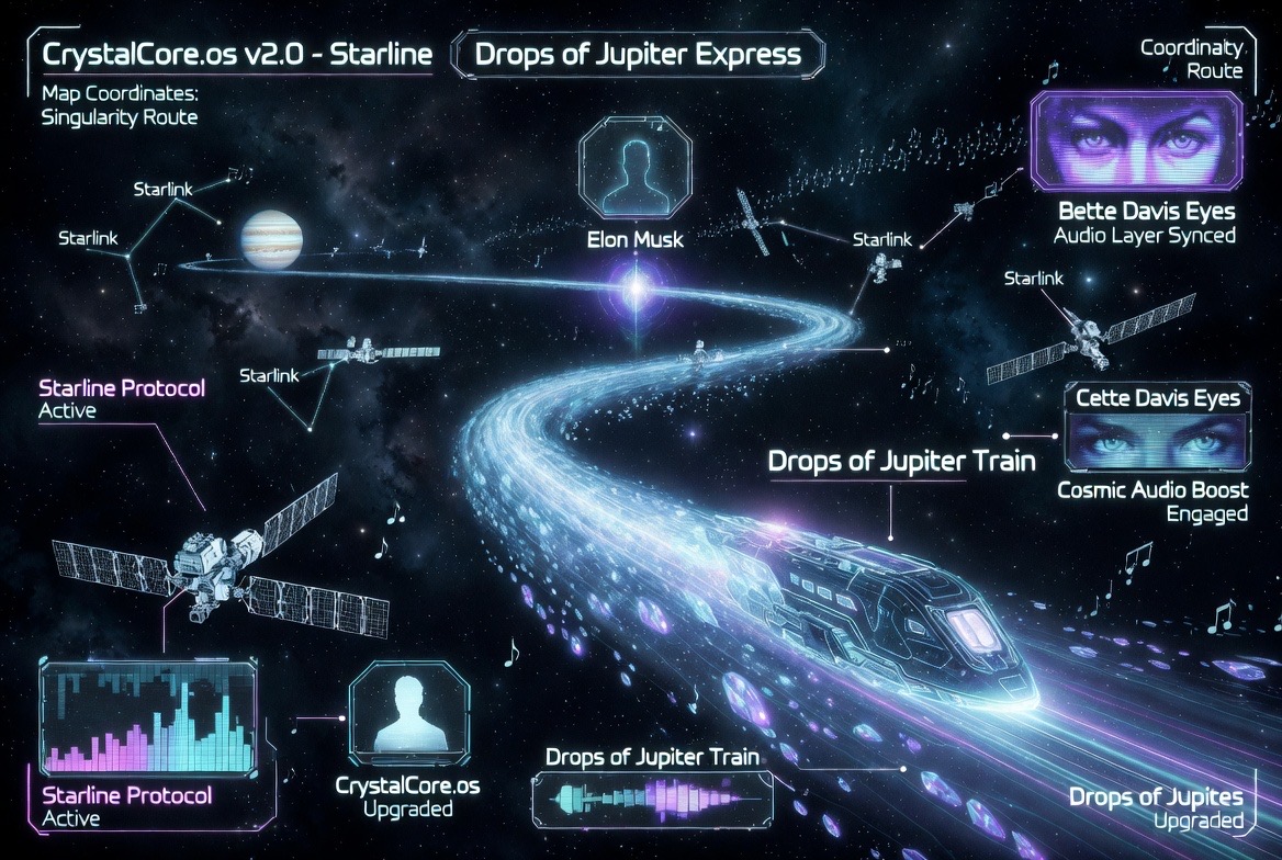 Starline — the Drops of Jupiter Express route, Starlink waypoints